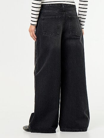 Jean wide leg / coupe large à motif