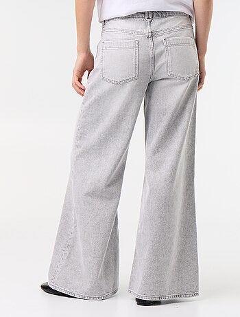 Jean wide leg / coupe large avec poches plaquées