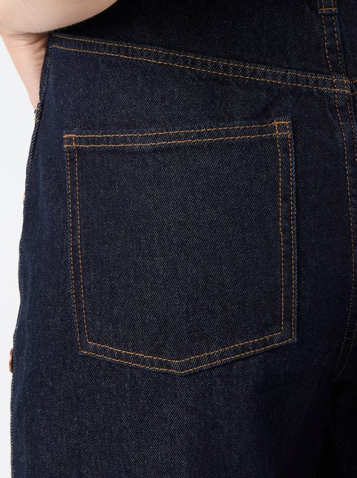 Jean wide leg / coupe large avec pressions factices sur les côtés - Kiabi Jean wide leg / coupe large avec pressions factices sur les côtés - Kiabi