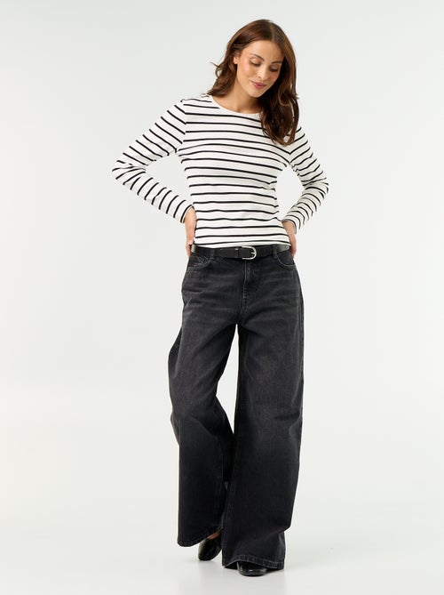 Jean wide leg / coupe large - Kiabi