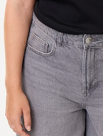 Jean wide leg et bord à cru