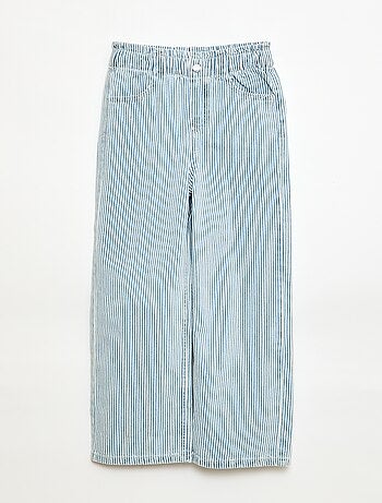 Jean wide leg imprimé fantaisie