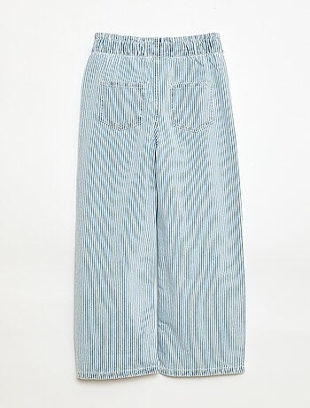 Jean wide leg imprimé fantaisie