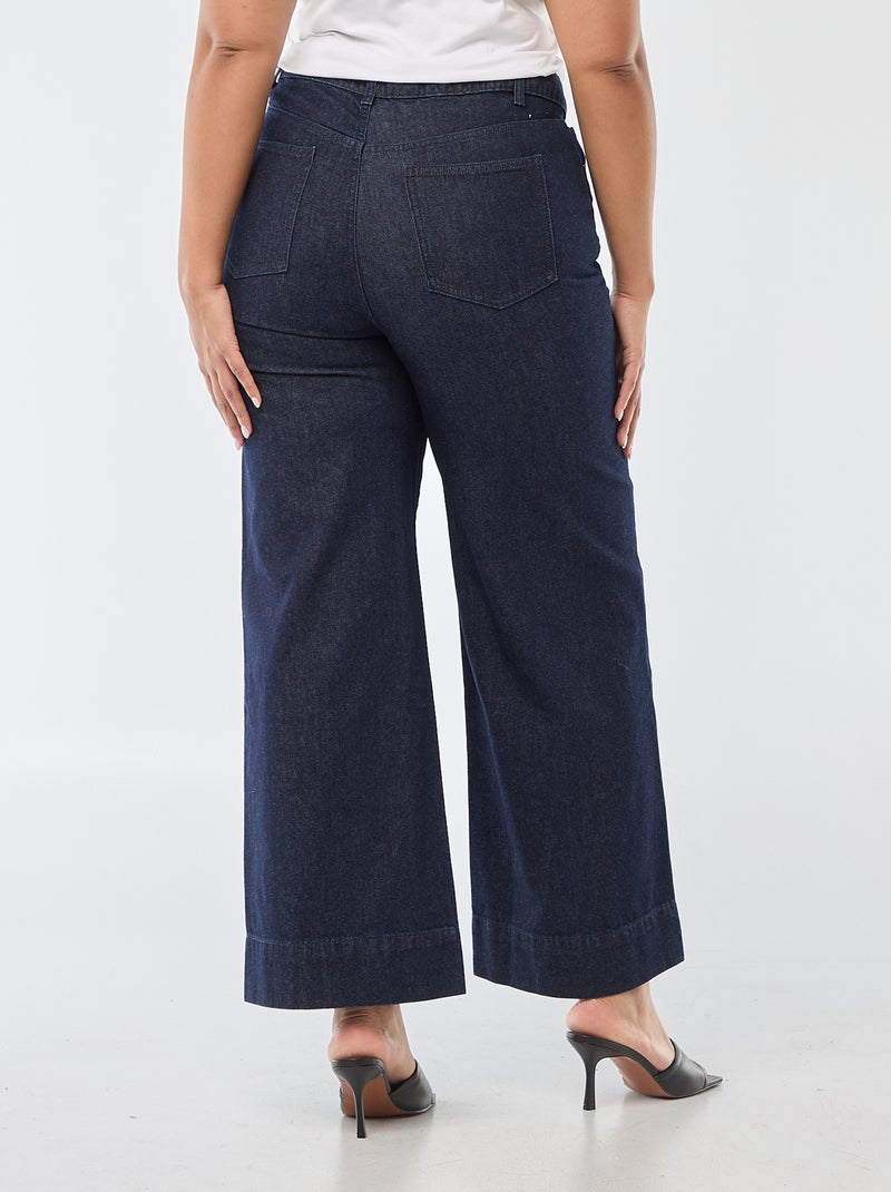 AEGJEGVD Pantacourt Femme Jean Capri Grande Taille Stretch Taille Haute - Jeans 3/4 Décontracté Été