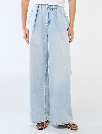 Jean wide leg taille haute