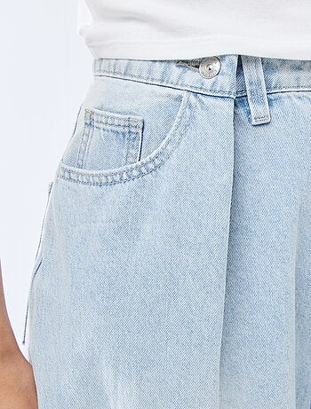 Jean wide leg taille haute