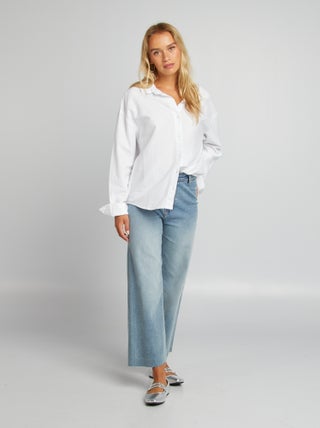 Jean wide leg taille haute