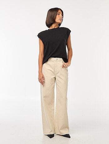 Jean Wide leg taille haute