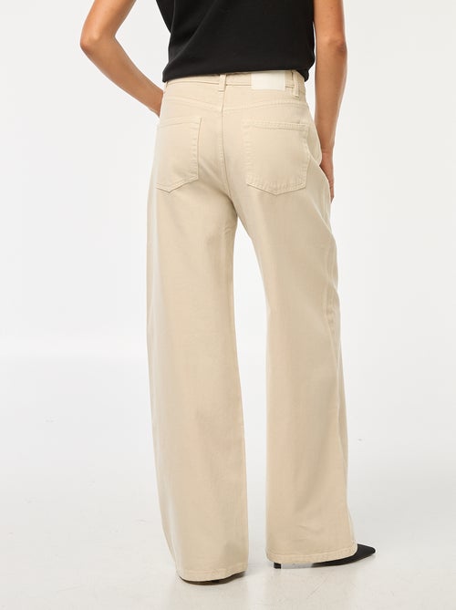 Jean Wide leg taille haute - Kiabi