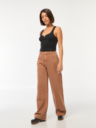 Jean Wide leg taille haute