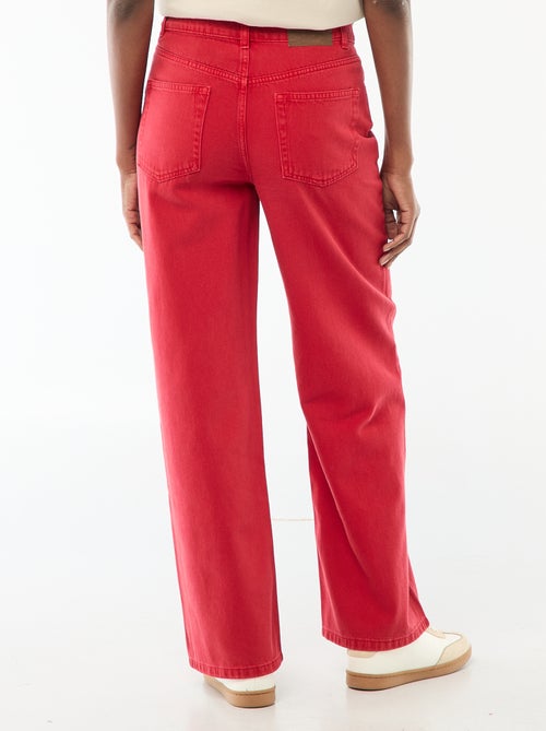 Jean Wide leg taille haute - Kiabi