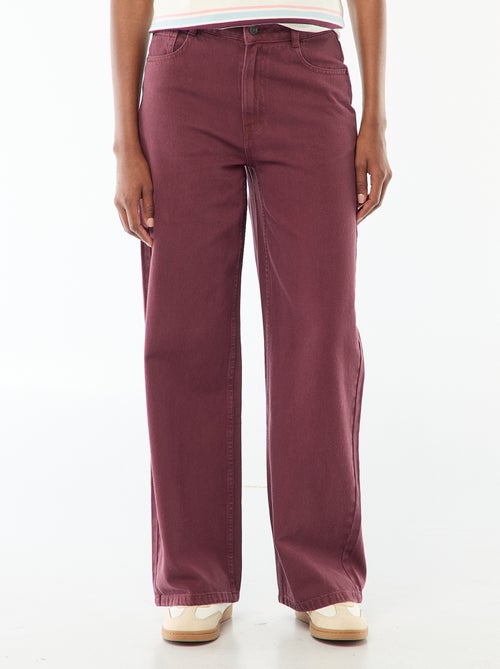 Jean Wide leg taille haute - Kiabi