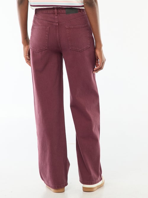 Jean Wide leg taille haute - Kiabi