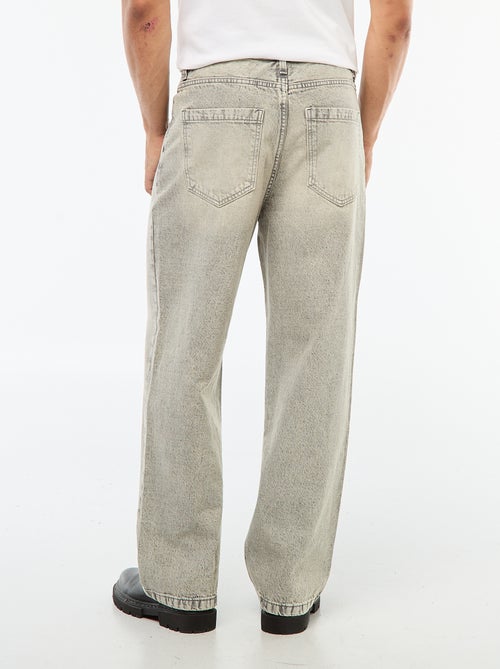 Jeans - wijd model / met wijde pijpen en 5 zakken - Kiabi