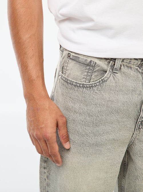 Jeans - wijd model / met wijde pijpen en 5 zakken - Kiabi