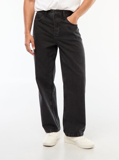 Jeans - wijd model / met wijde pijpen en 5 zakken - Kiabi