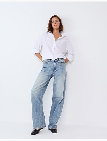 Jeans à jambe large, mo fashion