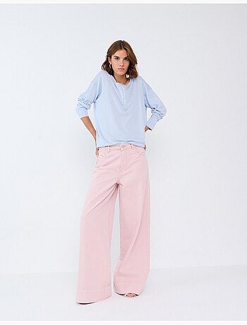 Jeans à jambe large, mo fashion