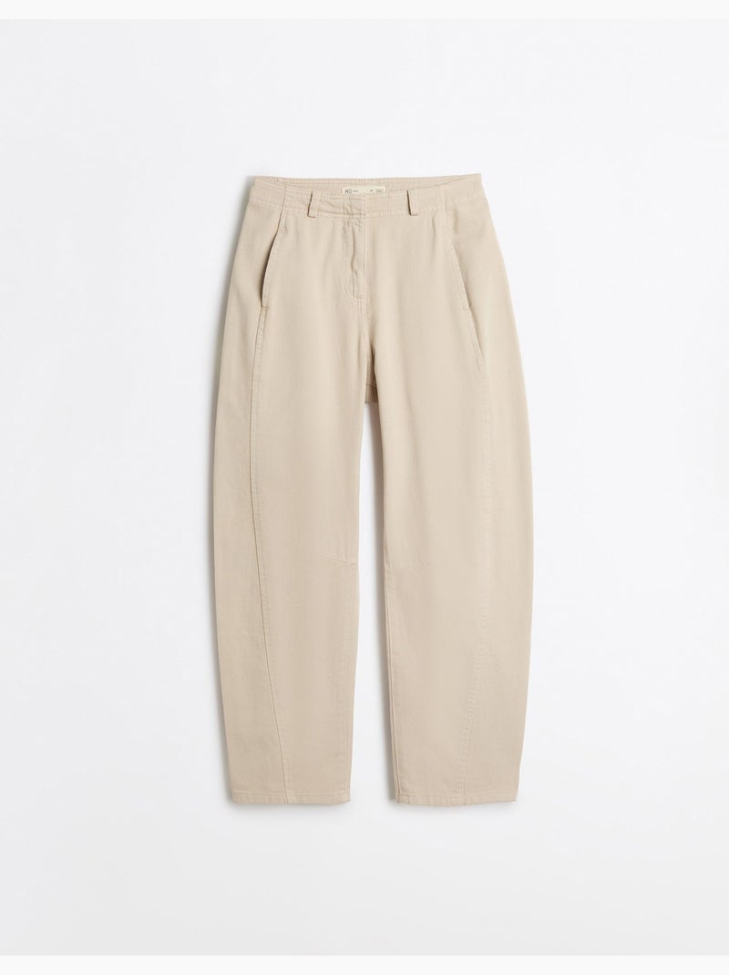 Jeans baril, mo fashion Beige - Kiabi