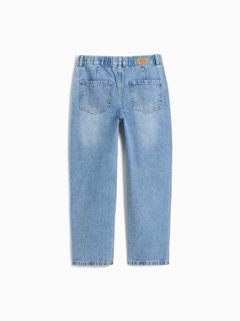 Jeans baril, mo fashion Bleu - Kiabi