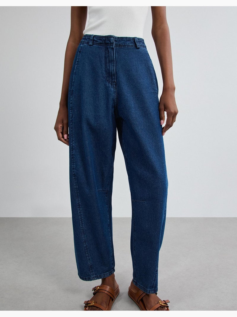 Jeans baril, mo fashion Bleu - Kiabi