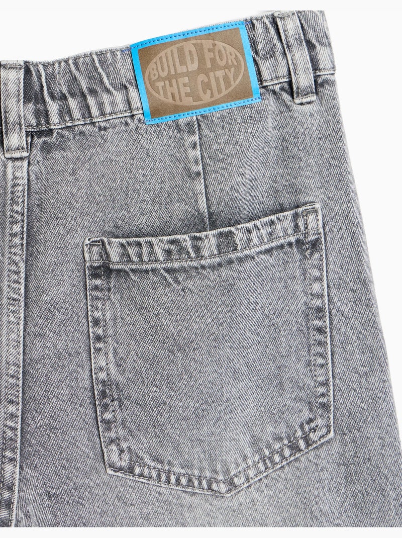 Jeans baril, mo fashion Gris - Kiabi