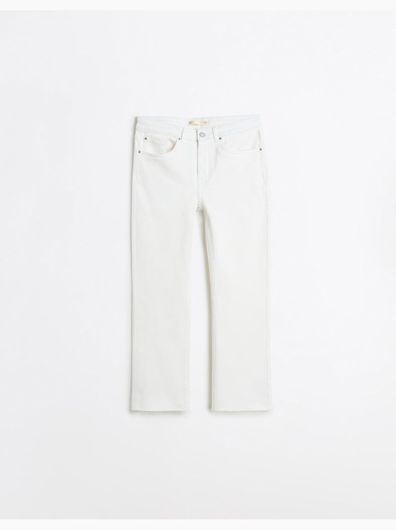 Jeans courts droits, MO Fashion Blanc - Kiabi