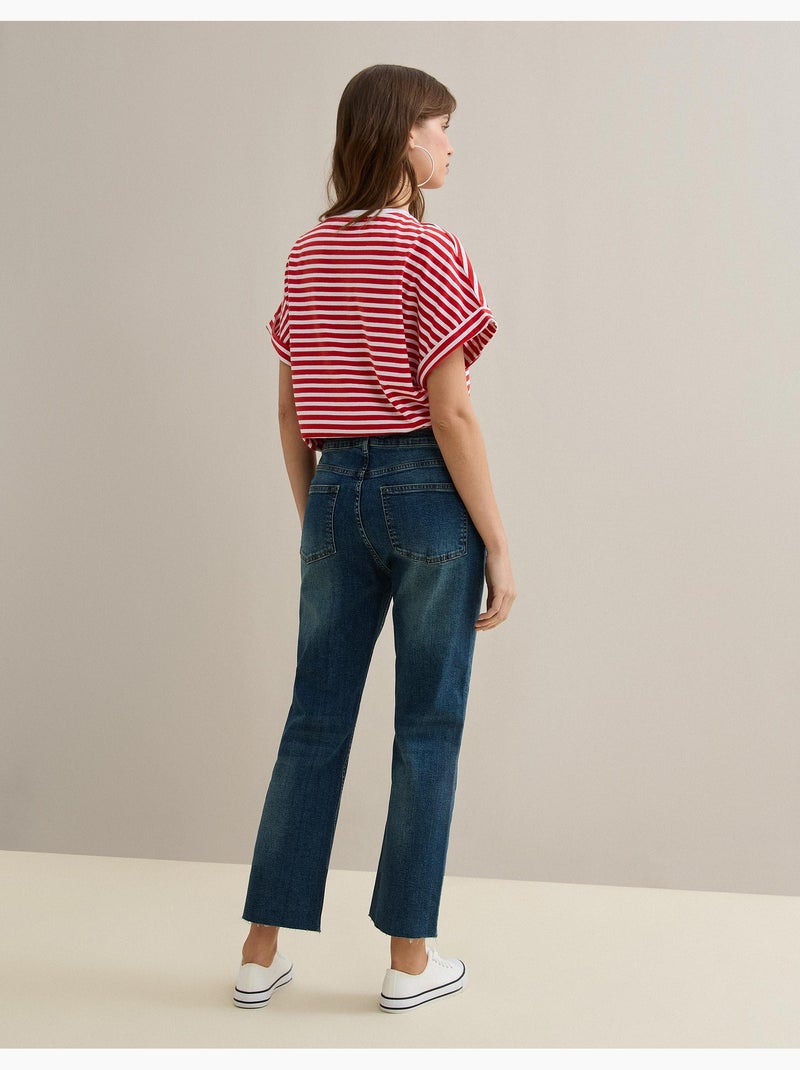 Jeans courts droits, MO Fashion Bleu - Kiabi