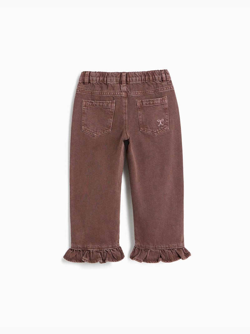 Jeans culotte, mo fashion Marron - Kiabi