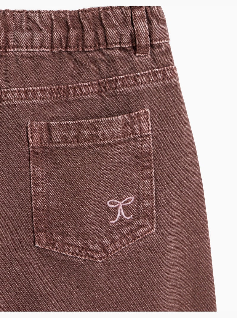 Jeans culotte, mo fashion Marron - Kiabi