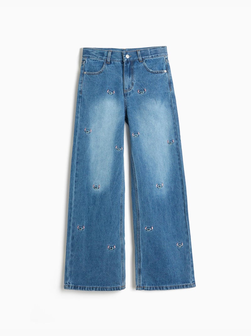Jeans disney 'stitch' ©, mo fashion Bleu - Kiabi