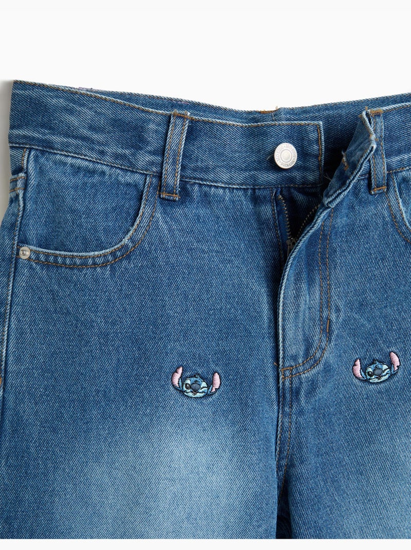 Jeans disney 'stitch' ©, mo fashion Bleu - Kiabi