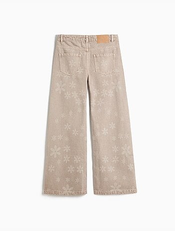 Jeans larges jambes – fleurs, mo fashion