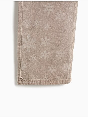Jeans larges jambes – fleurs, mo fashion