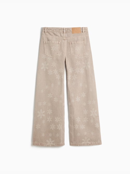 Jeans larges jambes – fleurs, mo fashion - Kiabi Jeans larges jambes – fleurs, mo fashion - Kiabi