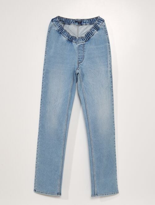 Jeans met elastische tailleband - So Easy - Kiabi