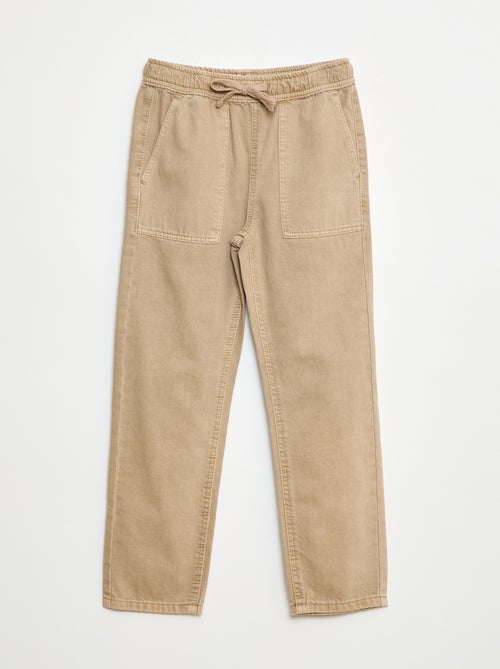 Jeans met elastische tailleband - Kiabi