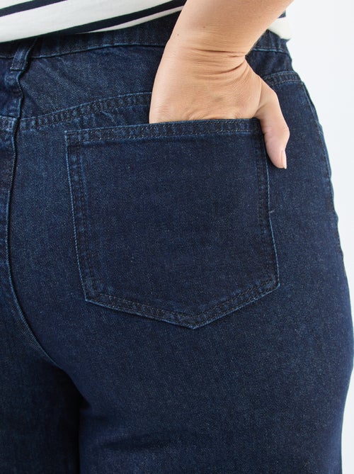 Jeans met hoge taille en wijde pijpen - Kiabi