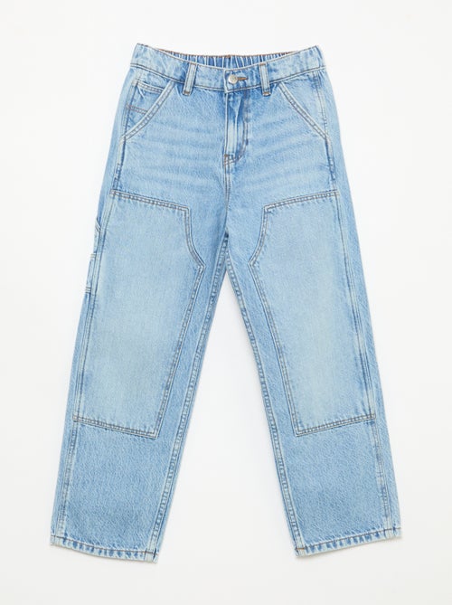 Jeans met kniestukken - Kiabi