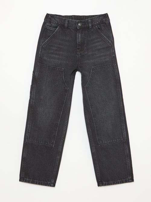 Jeans met kniestukken - Kiabi