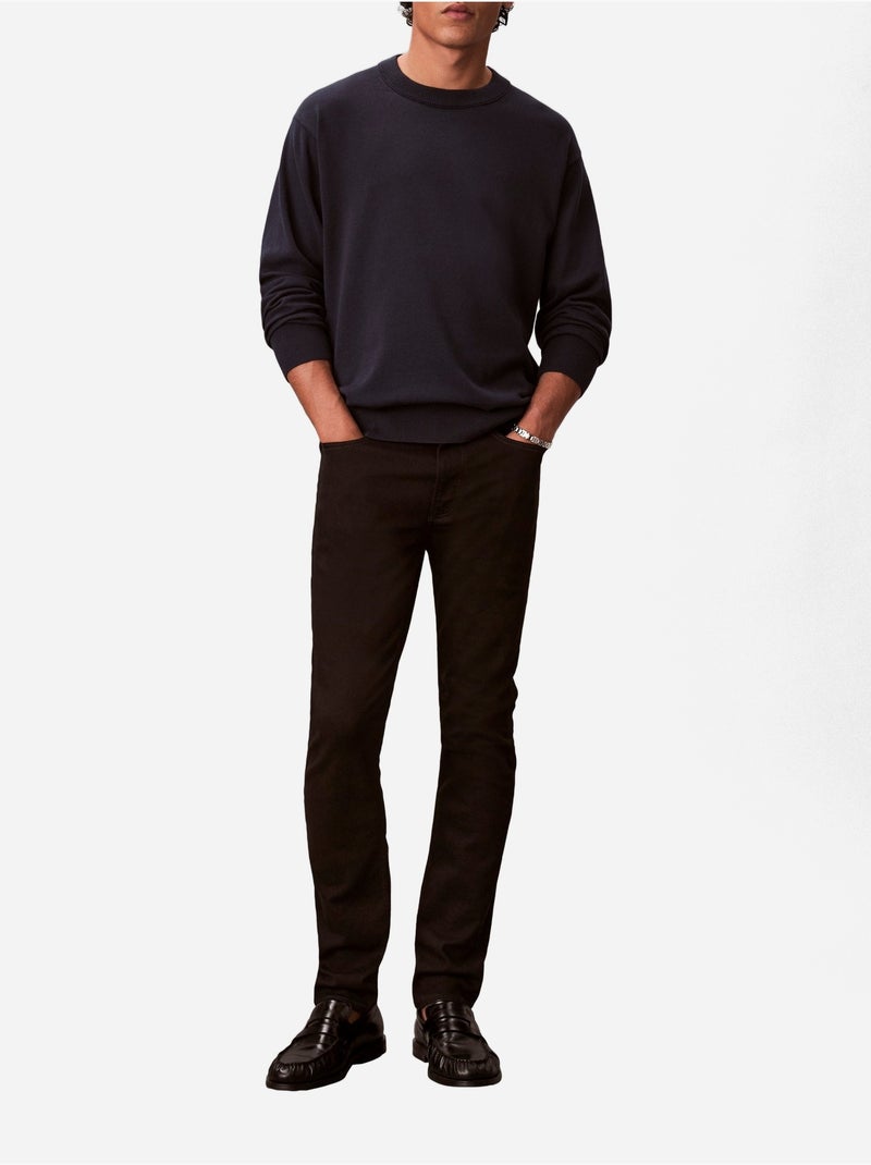 Jeans met knoop - calvin klein Zwart - Kiabi