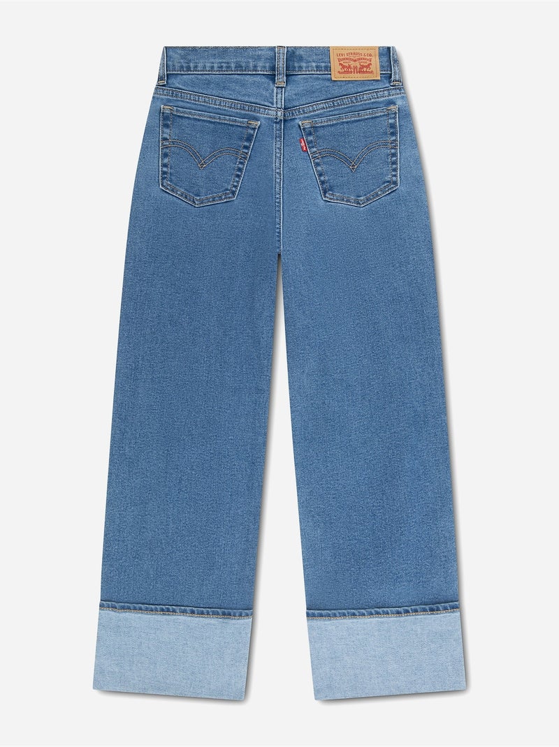 Jeans met omgeslagen pijpen - levi's kids Denimblauw - Kiabi