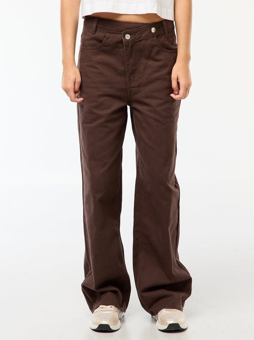 Jeans met overslagdetail - Kiabi