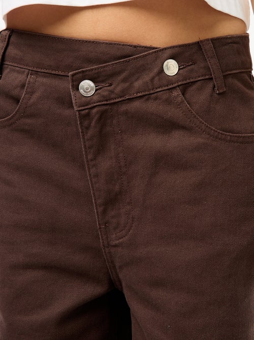 Jeans met overslagdetail - Kiabi