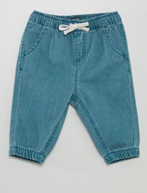 Jeans met paperbagtaille - Kiabi