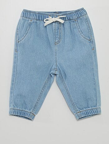 Jeans met paperbagtaille - Kiabi