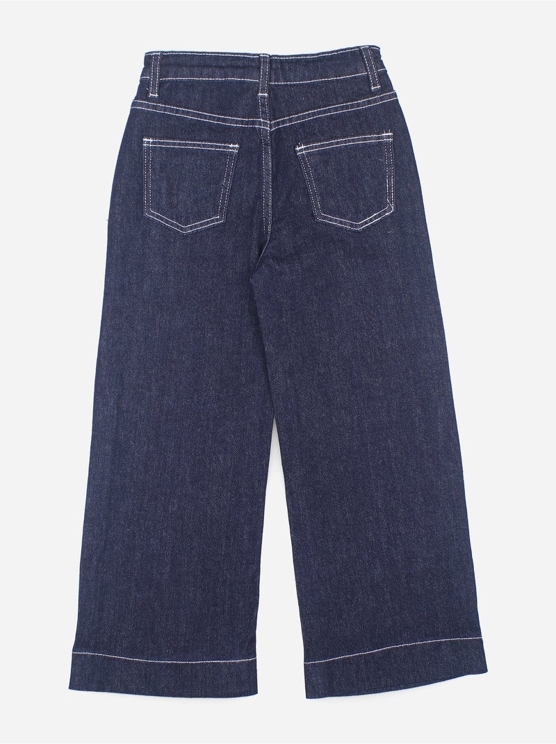 Jeans met rechte pasvorm - Kids Star Donkerblauw - Kiabi