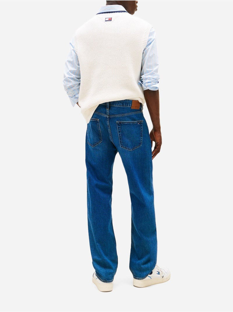 Jeans met rechte pasvorm - Tommy jeans Donkerblauw - Kiabi