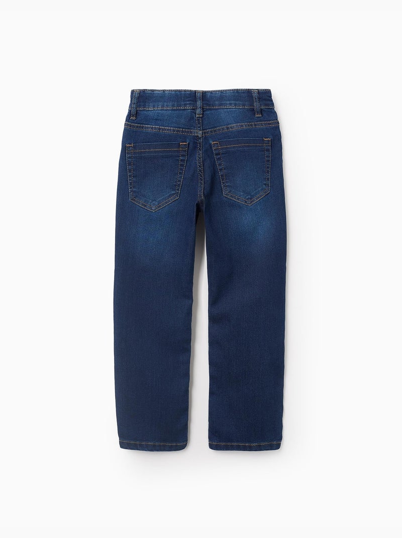 Jeans met rechte pasvorm Donkerblauw - Kiabi