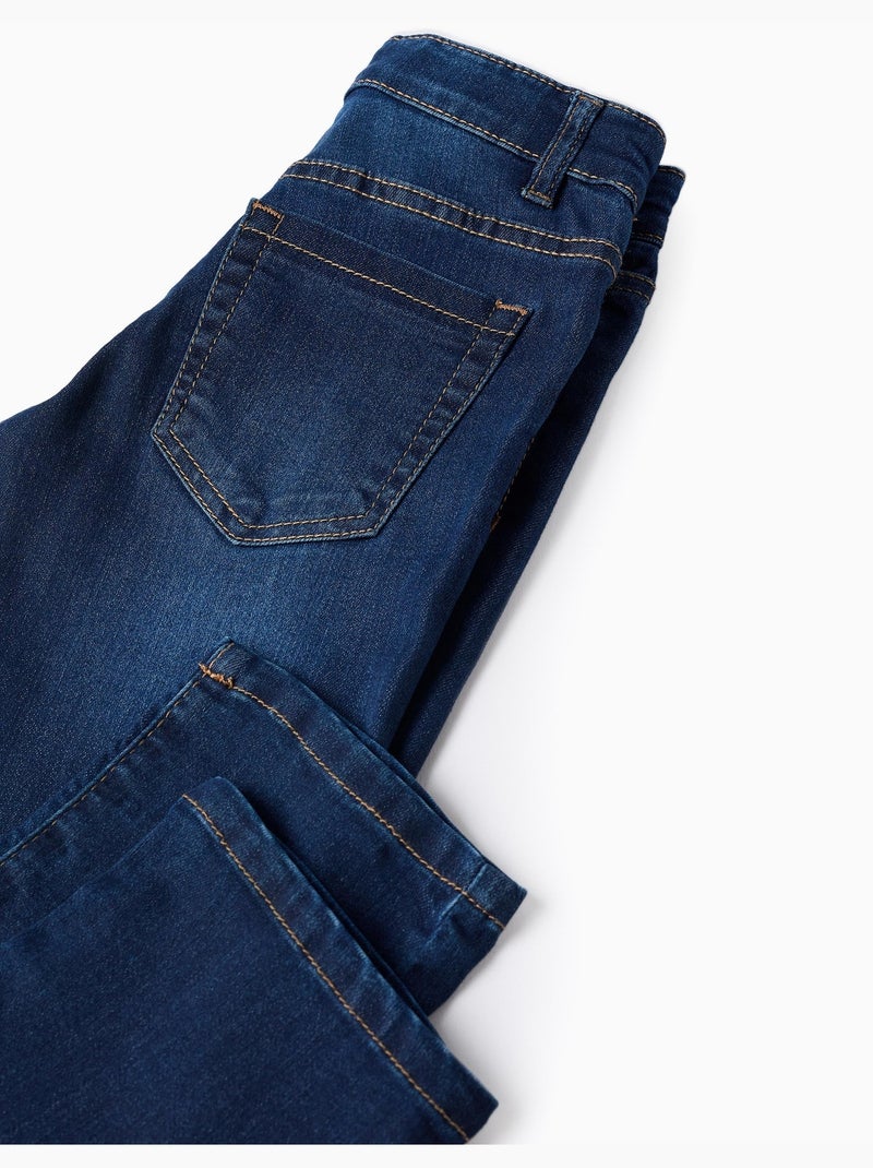 Jeans met rechte pasvorm Donkerblauw - Kiabi